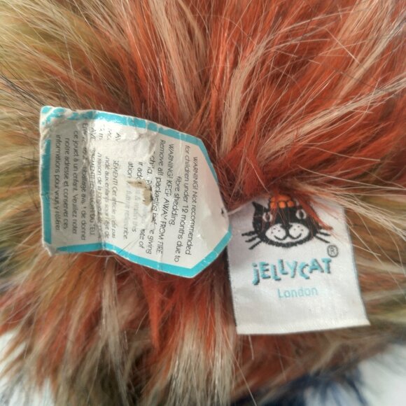 Jellycat Ostrich Stuffed Animal Plush Spiced Pom Pom Furry Toy Bird 20" - Picture 15 of 16